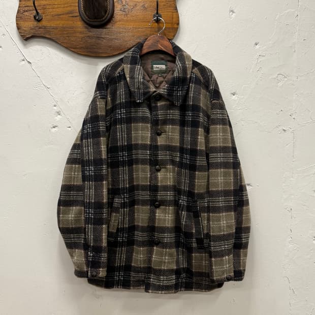 L) Old UNIQLO Plaid Quilted Lined Jacket