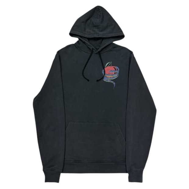 올세인츠 에덴폴 오스 스웻 스네이크 뱀 후드티 그레이 블랙 XS