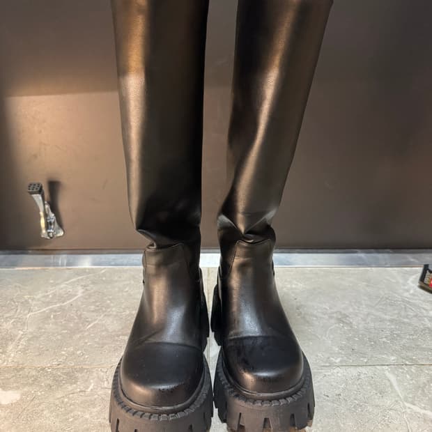 블랙업 롱부츠 230