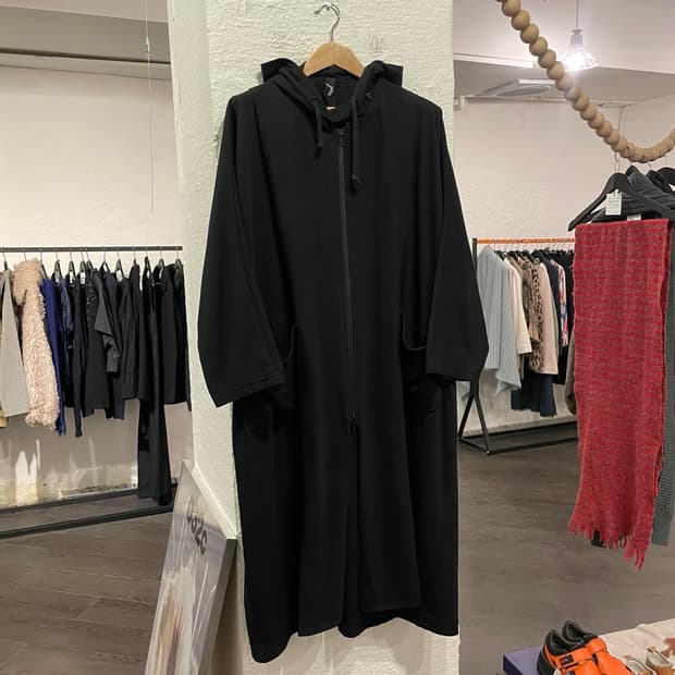 요지야마모토 오버사이즈 후디드 파카