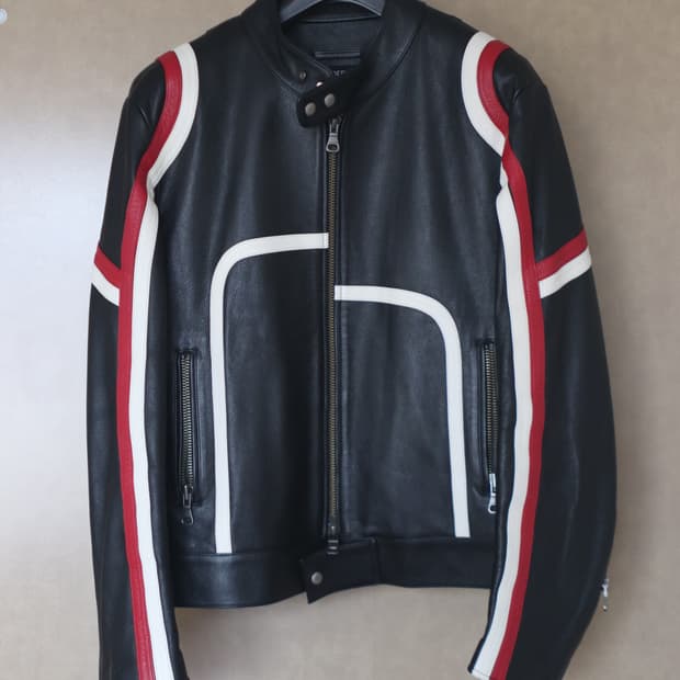 모터사이클 레더 자켓 awa559m(BLACK)