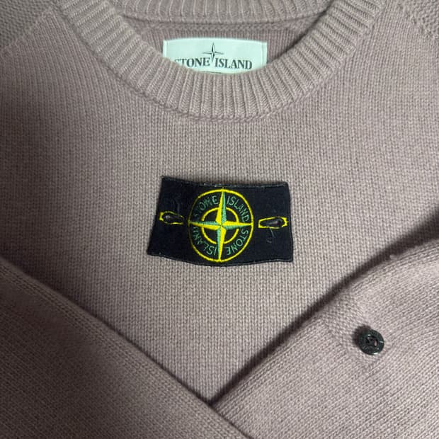 스톤아일랜드 울 니트 크루넥