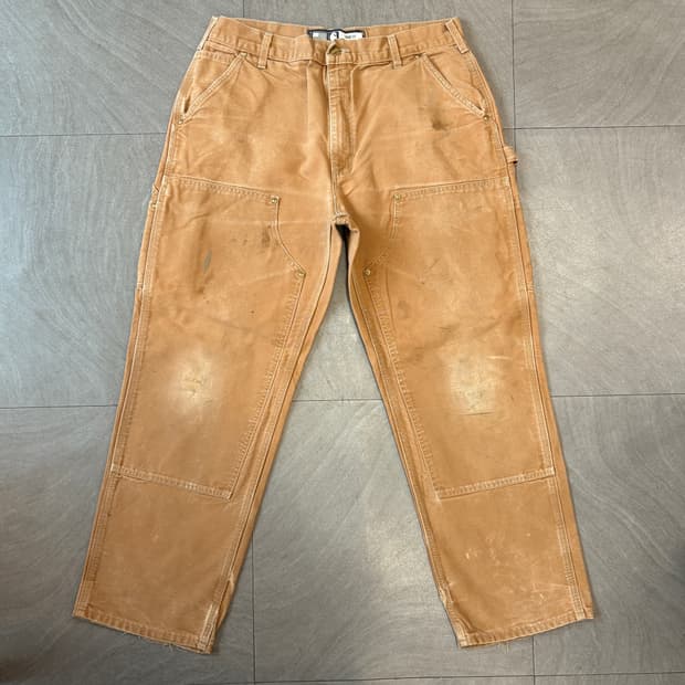 Carhartt 칼하트 오리지널 브라운 더블니 팬츠 바지