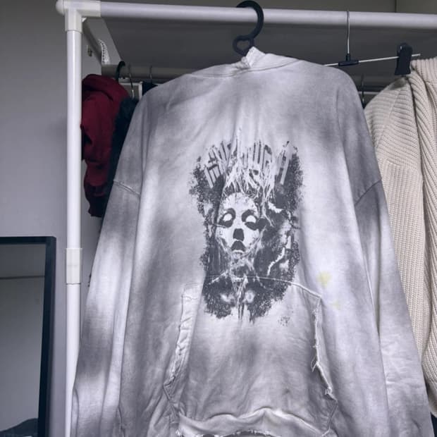 로어링라드 인디펜던트 워시드 후드 더티 화이트