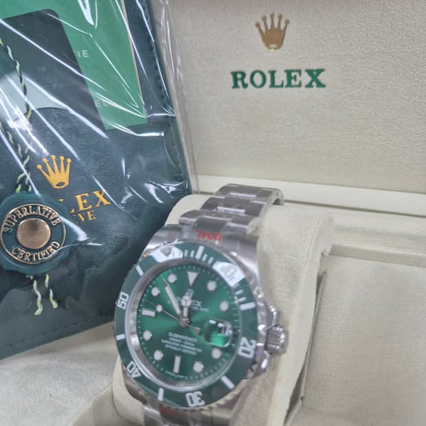 롤렉스 서브마리너 오토매틱 초록헐크 손목시계