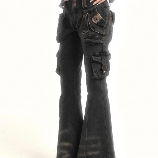 Floirds Market 멀티 포켓 빈티지 데님 팬츠