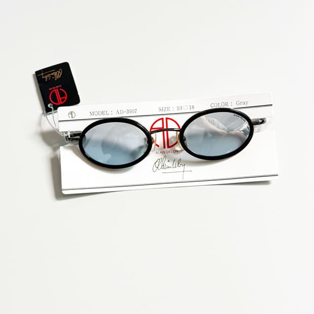 90s ALAIN DELON 알랭 들롱 오벌 프레임 틴트 빈티지 선글라스
