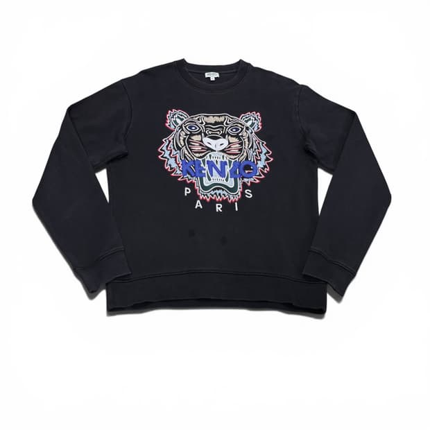 M 겐조 KENZO 블랙 타이거 맨투맨