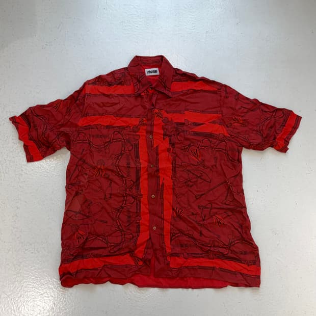 Magliano red cross short sleeve shirt
