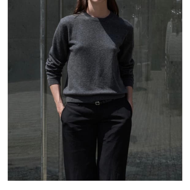 (구매) 머듈 쇼트 니트 그레이