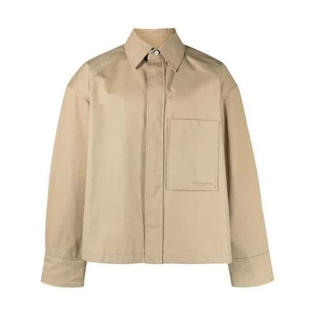 [새제품]52 우영미 자켓 크롭자켓 베이지 숏자켓 셔츠자켓 블루종