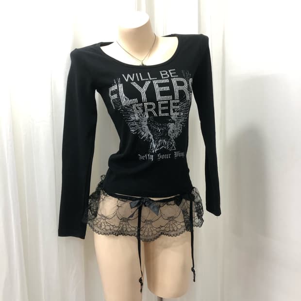 EGOIST rock  lettering print sleeveless