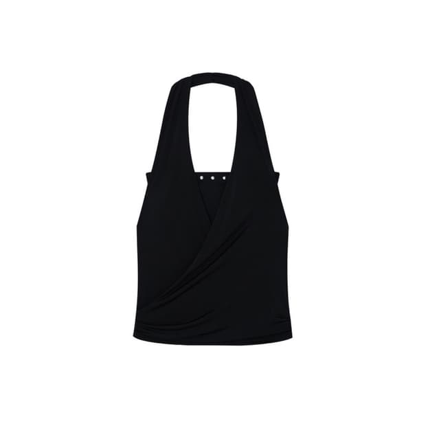 Stud Drape Halter Top
