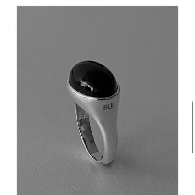 BUI 오닉스 실버925 반지 15호
