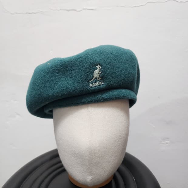 캉골 딥그린 베레모 모자 