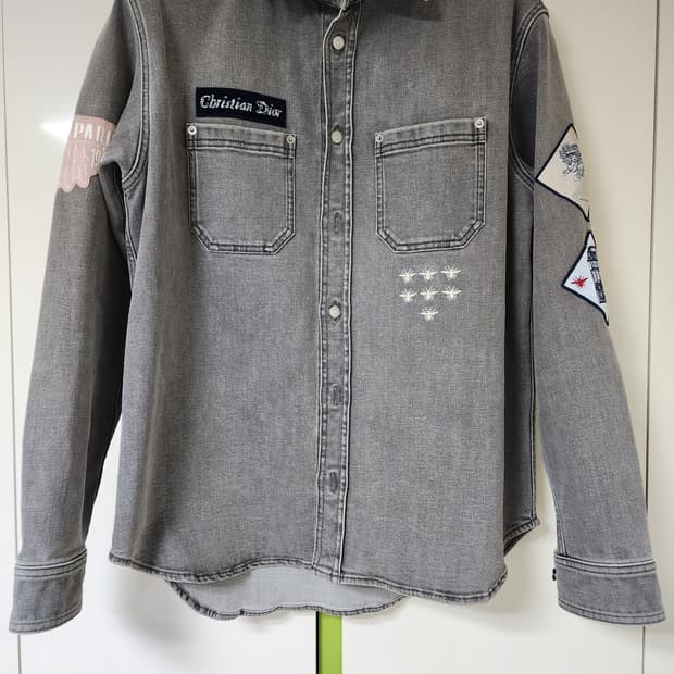 Christian Dior 데님 셔츠 회색 39 100-105사이즈
