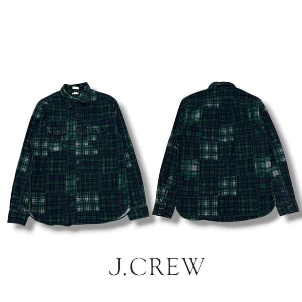 제이크루 코듀로이 체크셔츠 s08633