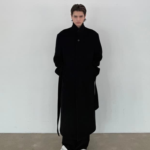 (구매) 준느 c10 버진울 코트 블랙