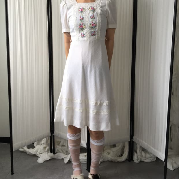 Crochet trimming dress