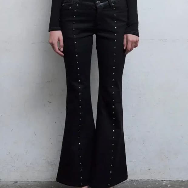 HILLDA 힐다 잼 스톤 부츠컷 팬츠