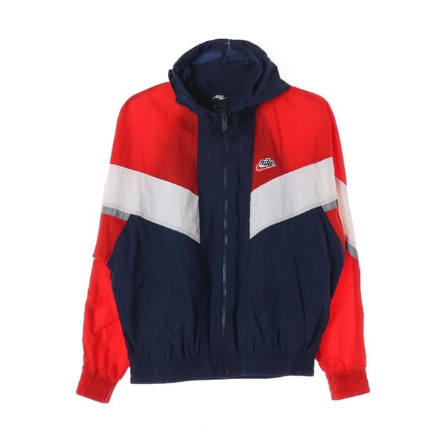 나이키 올드스쿨 컬러블록 후드 바람막이 S