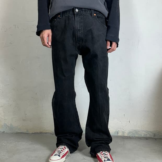 00's 리바이스 517 블랙 부츠컷 플레어진