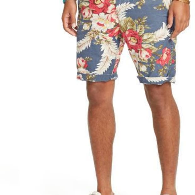 폴로 데님앤서플라이 블루 플로럴 쇼츠 30