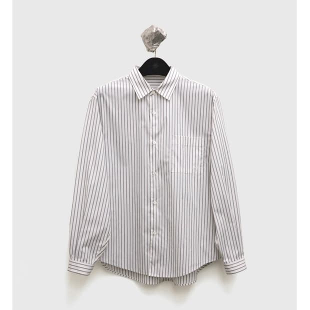 유스 스트라이프 셔츠 M