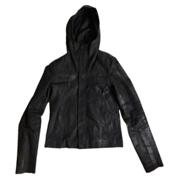Vintage High Neck Wax Coating Zip-Up