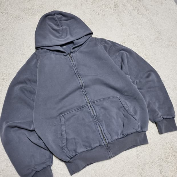 이지 갭 후드 집업 포에틱 그레이