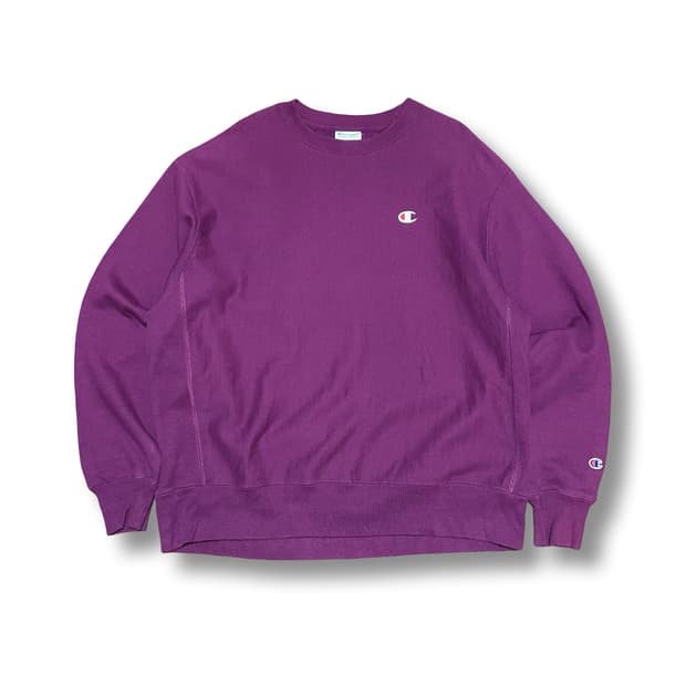 [XL] 챔피온 리버스위브 빈티지 퍼플 맨투맨 티셔츠