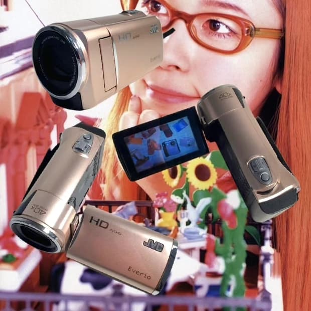 JVC GZ-HM670-N 살몬 핑크 빈티지캠코더