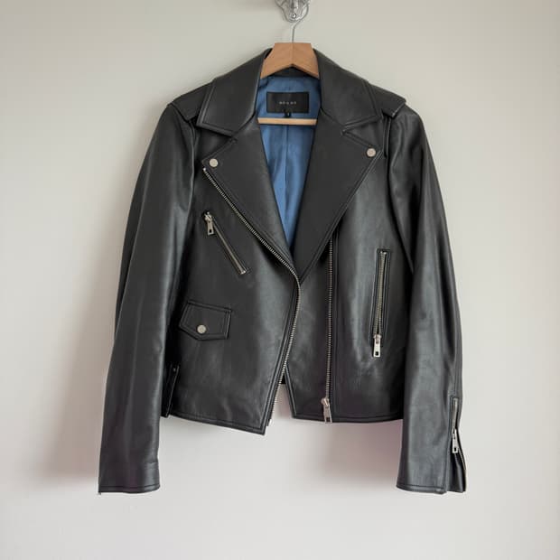 Pre onwed 이태리 레더 라이더 자켓