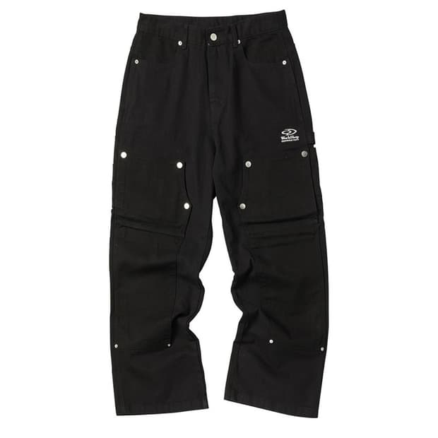 트래블 카펜터 데님 블랙 팬츠