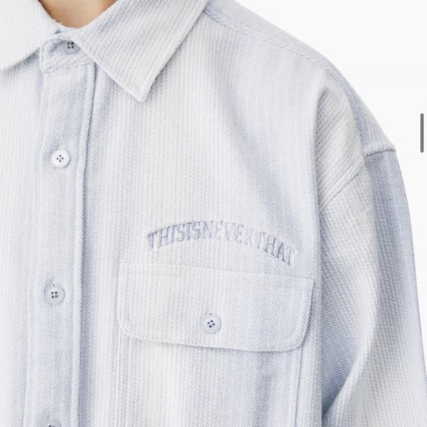 thisisneverthat striped plannel shirts
