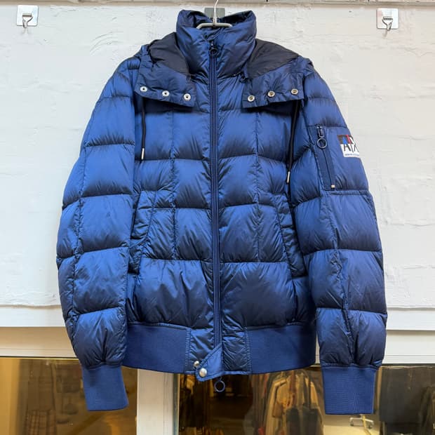 Armani Exchange 블루 다운 파카 자켓 S