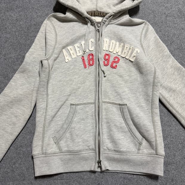 대장템 아베크롬비 그레이 후드집업 L