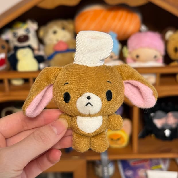 고전산리오 슈가바니즈 쿠로우사 똥사이즈인형 키링