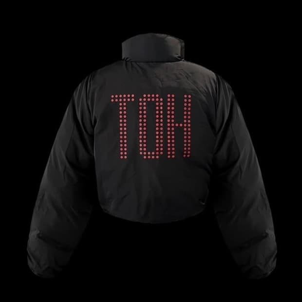 Toh 레오파드 리버시블 패딩 