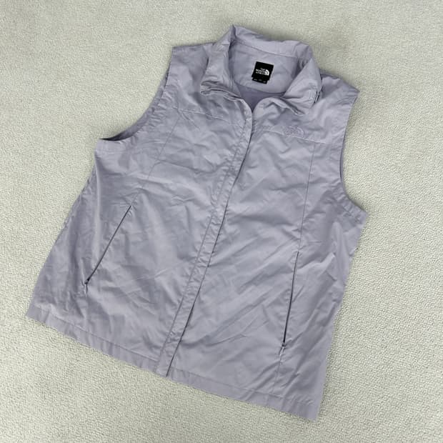 노스페이스 여성용 조끼 퍼플 m