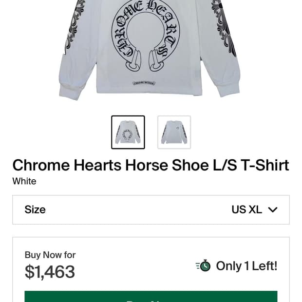 크롬하츠 Horse Shoe long sleeved 롱슬리브