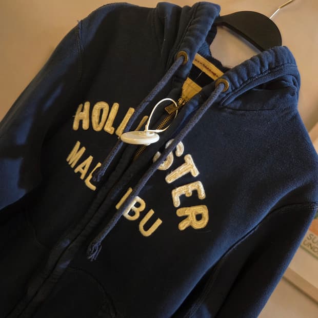 홀리스터 네이비후드집업