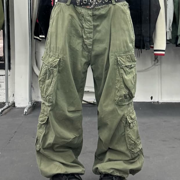 아베크롬비 카키 카고팬츠