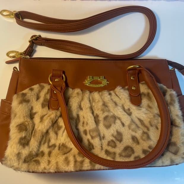 리즈리사 고전 레오파드 라떼갸루 달천 모리걸 양산형 가방 핀터