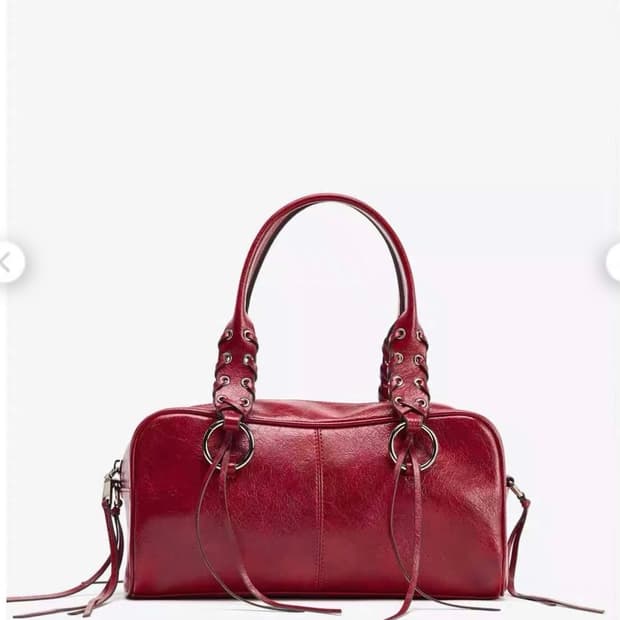 자라 zara 볼링백 레드