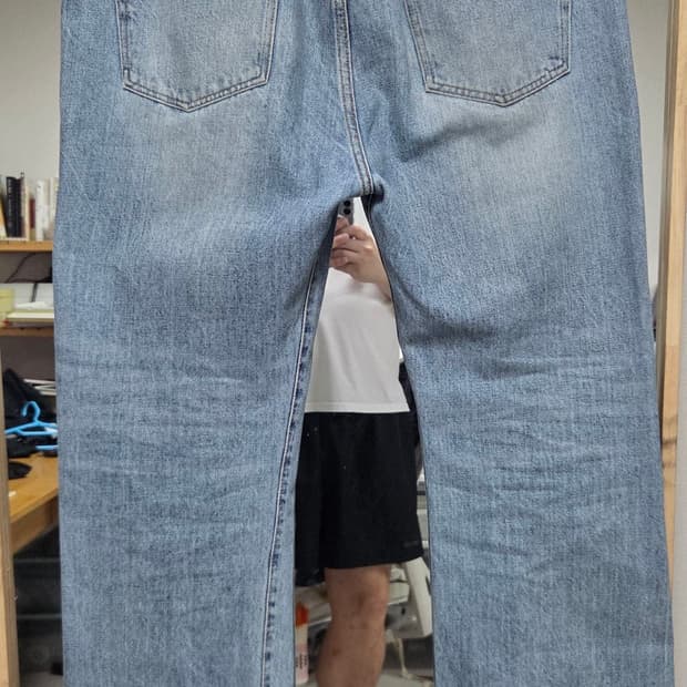 데밀 009R 레귤러 스트레이트 빈티지 워싱 데님 36사이즈