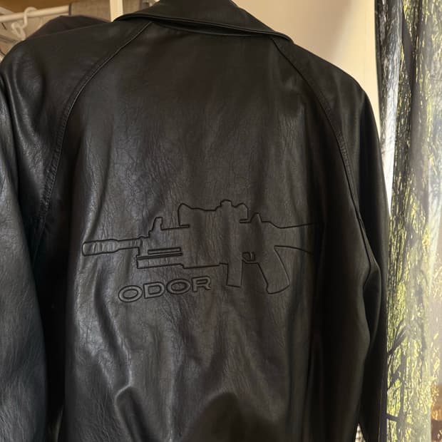 ODOR 오도어 블랙 레더 자켓