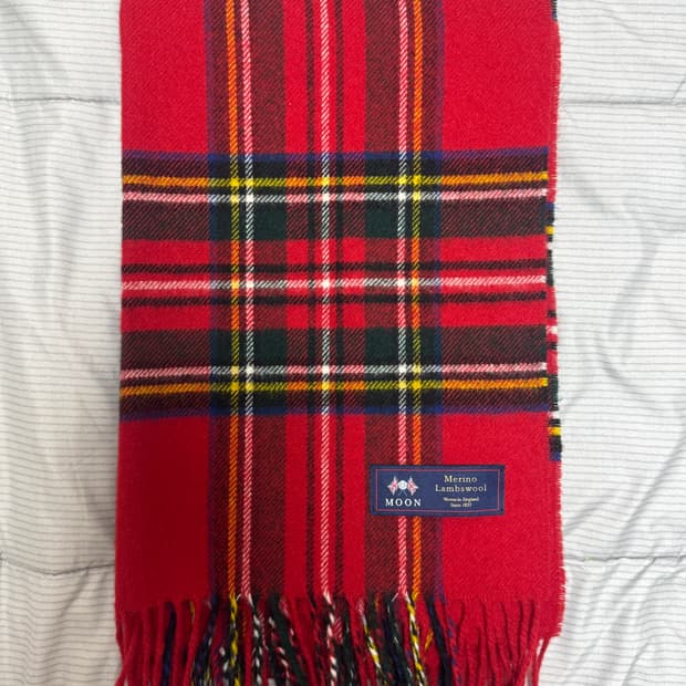 아브라함문 체크 머플러