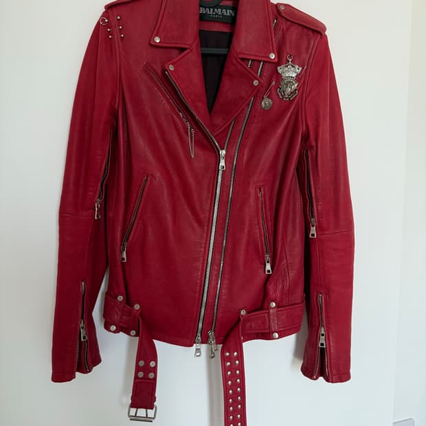 Balmain 2011SS Leather Biker Jacket
