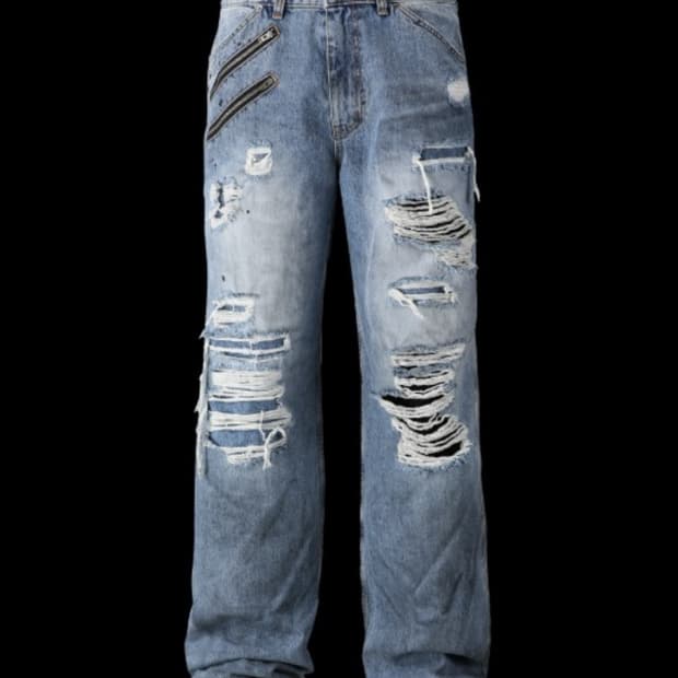 Tornortied  zippered pants(구해요